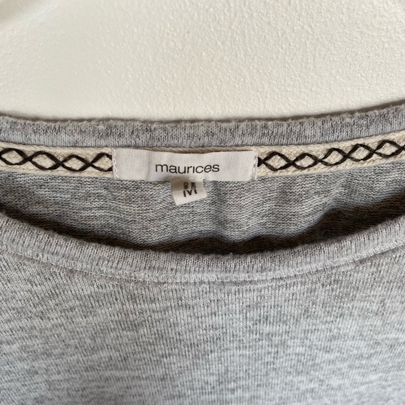 Maurices - M - Long Sleeve Sweater Lace Detail - Picture 5 of 6